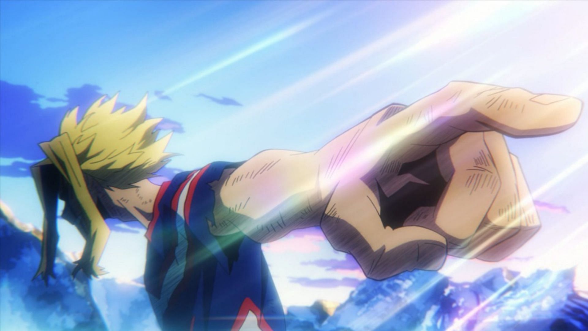 All Might as seen in the My Hero Academia anime (Image via BONES)